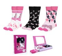 Pack de 3 Calcetines infantiles Barbie Talla 36-43