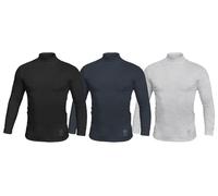 Pack de 3 camisetas interiores de manga larga de Sergio Tacchini: 2 negras y 1 azul / M