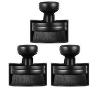 Pack de 3 Cepillo Aplicador Brillo de Neumáticos + 1 Paño de Limpieza, Cepillo Cuidado de Neumáticos Coche con Soporte, Cepillo Detallado Brillo de Neumáticos, Accesorios para el Cuidado de Llantas