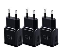 Pack de 3 conectores USB para Samsung S21 S20 S10 S6 S7 S8 S9/Edge/Plus/Active, Note 8/9, Note10 20 y otros smartphones/dispositivos, carga rápida
