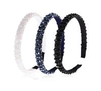 Pack De 3 Diademas De Cristal, Diademas Brillantes, Diademas Elegantes, Diademas De Mujer, Diademas De Perlas, Accesorios De Ropa