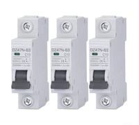 Pack de 3 disyuntores de 20 A tipo C, 120/240 V, para montaje en carril DIN, protección contra sobrecargas y cortocircuitos para sistemas solares, autocaravanas y controles industriales, contactos de