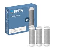 Pack de 3 filtros de recambio BRITA LARQ: Filtros de agua de recambio para botellas filtrantes y botellas BRITA LARQ iQ (680 ml / 1000 ml). Ayudan a reducir microimpurezas