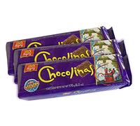 PACK de 3 Galletitas CHOCOLINAS de Chocolate de BAGLEY. Las autenticas galletitas Argentinas. Pack especial Chocotorta.
