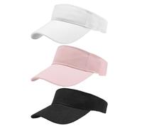 Pack De 3 Gorras Deportivas Huecas, Gorras para El Sol para Hombre Y Mujer, Gorras De Protección Solar, Gorras De Tenis, Gorras para El Sol Ajustables, Accesorios para Exteriores