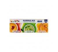 Pack de 3 Hummus Variados - Tomate Seco, Estilo Pesto y Habanero Picante - 3 x 250g (750g) - Aperitivo Saludable de Garbanzos y Sésamo para Dipear - GUSTO by P.A.N. - NEXU