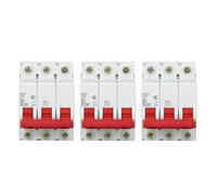 Pack De 3 Interruptores Automáticos Miniatura DZ47, 3 Polos, Tipo C, 230/400 V, 50 Hz, 10 A/16 A/20 A/25 A/32 A/40 A/50 A/60 A, Protección Contra Sobrecargas Y Cortocircuitos.(32A)