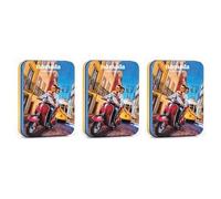 Pack de 3 Latas de Chocolate con Leche Lisboa - 50 g - Latas que Recrean la Ciudad de Lisboa - Llenos de Sabor - Chocolate Ideal para Regalar - Producto Gourmet de Origen Portugués