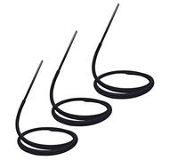 Pack de 3 mangueras de Silicona para cachimba de 1,8 m con Boquilla + Adaptador para Hookah | Manguera de Repuesto para cachimba Juego de mangueras con Boquilla y Pieza Final para Todas Las cachimbas