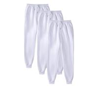Pack de 3 pantalones de chándal unisex para otoño/invierno, cintura alta, cintura alta, pantalones de fitness, monocolor, elásticos, ligeros y cómodos, pantalones de chándal para correr al aire libre