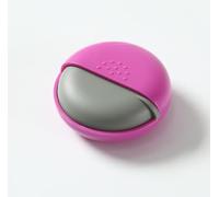 Pack de 3 pastilleros redondos, pequeño, pastillero, caja para píldoras, portátil, giratorio, pequeño, de plástico, dispensador de pastillas para medicamentos y vitaminas, rosa