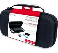 Pack de 3 piezas de Nacon para Switch 2 | 1 bolsa dura | 1 protector de pantalla | Caja de almacenamiento de juegos (negra)