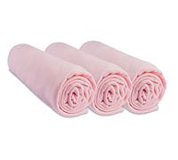 Pack de 3 sábanas bajeras de algodón 60 x 120 cm para cuna - 8 colores
