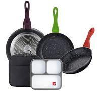 PACK DE 3 SARTENES DE 20/24/28CM EN ALUMINIO FORJADO + SET HERMÉTICO CON BOLSA ISOTÉRMICA