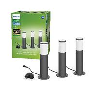Pack de 3 terminales de exterior PHILIPS Garden Link - Baja tensin - 24W, IP44, 2700K - Antracita