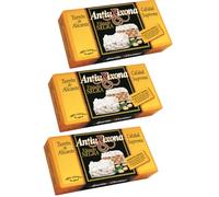 Pack de 3 Turrones Duros de Alicante Antiu Xixona Etiqueta Negra, 150g, Artesanales de Jijona