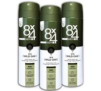 Pack de 3 unidades de 8 x 4 para hombre, spray antitranspirante N°8 Wild Oak 3 x 150 ml