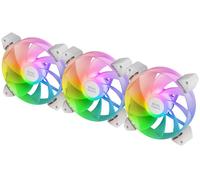 Pack de 3 ventiladores ARGB MF3AR de 120 mm (blancos) - MARS-GAMING