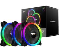 Pack de 3 ventiladores DR12 Pro ARGB de 120 mm (negros) - DARKFLASH