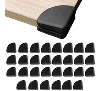 Pack De 30 Protectores De Esquinas De Seguridad Infantil, Protector De Esquinas Para Muebles 3x3x1 Cm, Cubre Esquinas Bebe, Para Esquinas De Mesas y Muebles, Protección Contra Golpes (Negro).
