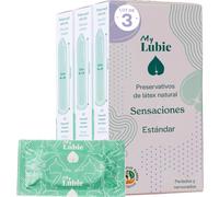 Pack de 3x12 Preservativos Texturizados Finos - Punteados y Estriados, Veganos, Comercio Justo y Sanos - Tamaño Estándar 54mm - Sensaciones Multiplicadas y Resistencia