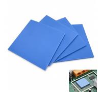 Pack de 4 Almohadilla de Silicona Conductora Térmica, Thermal Pad 100x100 mm 6 W/m·K para Disipación Calor 0,5 mm 1 mm 1,5 mm 2 mm No Conductiva GPU SSD M.2 CPU PS4 Portátil Electrónica Componentes