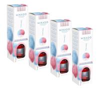 Pack de 4 Ambientadores Mikado 100 ml -Cotton Candy-Aroma floral y envolvente para tu hogar.