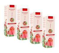 Pack de 4 Ambientadores Mikado 100 ml -Frutos Rojos-Aroma floral y envolvente para tu hogar.