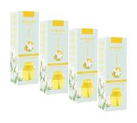 Pack de 4 Ambientadores Mikado 100 ml -Jazmin Blanco-Aroma floral y envolvente para tu hogar.