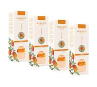Pack de 4 Ambientadores Mikado 100 ml -Mángo-Aroma floral y envolvente para tu hogar.