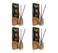 Pack de 4 Bali fragancias Ambientador Mikado CANELA Difusor con varillas de ratán para tu salón, comedor o cualquier estancia de tu hogar, fragancias seleccionadas, Aromaterapia, Perfumado (30 ml)