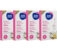 Pack de 4 Bandas Cera Facial BODY NATUR Pele Sensíveis (12 Unidades)