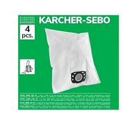Pack De 4 Bolsas De Microfibra Compatibles Con Aspiradoras Kärcher Wd4, Wd5, Wd6, Wd5p, Wd6p Premium