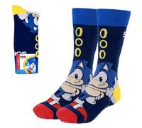ARTESANÍA CERDÁ Pack de 4 calcetines Sonic Cómodos y suaves - Licencia oficial Talla 31-34