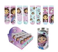CERDÁ LIFE'S LITTLE MOMENTS Pack de 4 Calcetines infantiles diseño Gabby's Dollhouse Talla 27-30 Cómodos y Suaves-Estilo Único y Licencia Oficial