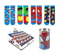 Pack de 4 Calcetines infantiles diseño Spidey Talla 27-30 Cómodos y Suaves - Pack Calcetines 4 Piezas Spiderman LI con Estilo Único y Licencia Oficial