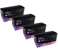 Pack de 4 Cartridges Kingdom Cartuchos de Toner Laser compatibles con HP CF410X, CF411X, CF412X, CF413X para HP Color LaserJet Pro MFP M477dw M477fdn M477fdw M477fnw M477nw M377dw M452dn M452nw M452dw