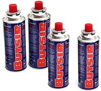 Pack de 4 cartuchos de gas Butano B-250, 227g, para Cocinas, Sopletes, etc