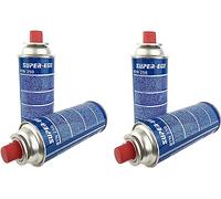 Pack de 4 Cartuchos de Gas butano BTN250 para hornillos y cocinas de Camping + Pack de 100 Guantes de un Uso de Regalo