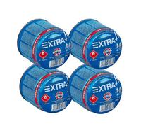 Pack de 4 Cartuchos de Gas Butano para Camping, 190g cada cartucho, Tipo Puncion para Camping, Hornillos y Linternas Portátiles