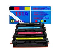 Pack de 4 Cartuchos de tóner 131A CF210A CF211A CF212A CF213A compatibles con HP Color LaserJet Pro 200 M251n M251nw M276n M276nw