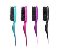 Pack De 4 Cepillos De Cerdas De Jabalí, Cepillo Para Desenredar La Espalda, Cepillo Alisador Para Mujer, Cepillo Alisador De Cabello, Cabello Liso O Rizado