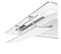 Pack de 4 Deflectores Aire Acondicionado de Techo, 20cm de Ancho, Sin Taladros, Protección Contra Aire Directo(63cm/24.8in)