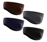 Pack De 4 Diademas De Forro Polar, Diademas Protectoras Para Los Oídos, Diademas Cálidas Para El Invierno, Diademas Deportivas, Diademas Resistentes Al Viento, Diademas Modernas Y Sencillas