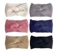 Pack De 4 Diademas Infantiles, Diademas Infantiles Elásticas, Diademas De Punto De Invierno, Diademas Calentitas A Rayas, Diademas Antideslizantes, Diademas De Mujer Versátiles