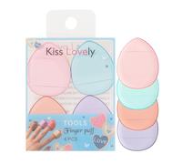 Pack De 4 Esponjitas De Polvo De Dedo Secas Y Mojadas Esponjitas De Polvo De Pulgar Maquillaje Corrector Almohadilla De Aire Color Caramelo Esponjita De Polvo TriáNgulo Gota De Agua Malvavisco