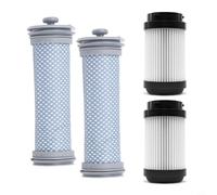 Pack de 4 filtros de repuesto para aspiradora Kärcher VC4 VC6 VC7, lavable y reutilizable, filtro principal de microvellón para polvo fino, ideal para hogares con niños y mascotas
