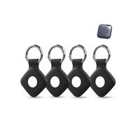 Pack de 4 fundas de silicona para UGREEN FineTrack Anti-Loss Tracker, daunke Funda de Protección Completa (adecuada para personas mayores, mascotas, mochila, equipaje, niños, llaves) Resistente a los