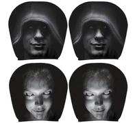 Pack de 4 fundas lavables para coche, decoración universal para coche, interior, terror, doble cara, cubierta protectora universal elástica transpirable para coches, camiones
