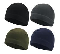 Pack De 4 Gorros De Color Sólido, Gorro De Invierno Cálido A Prueba De Viento, Gorro De Lana Cálido, Gorro Para Correr Para Hombres Y Mujeres, Gorro De Esquí Transpirable Y Cómodo